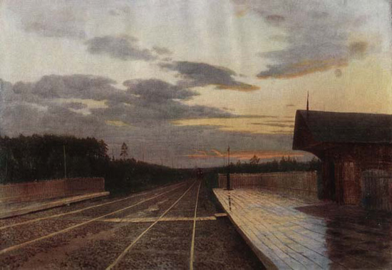 Исаак Левитан. Вечер после дождя. 1879